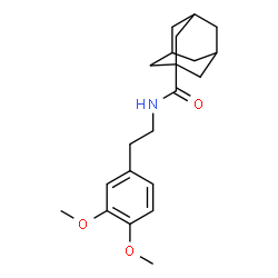 ChemSpider 2D Image | N-[2-(3,4-Dimethoxyphenyl)ethyl]-1-adamantanecarboxamide | C21H29NO3