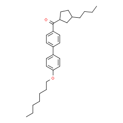 ChemSpider 2D Image | (3-Butylcyclopentyl)[4'-(heptyloxy)-4-biphenylyl]methanone | C29H40O2
