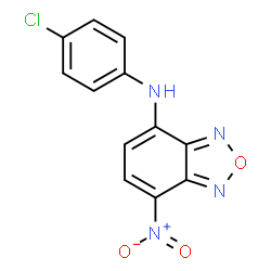 ChemSpider 2D Image | N-(4-Chlorophenyl)-7-nitro-2,1,3-benzoxadiazol-4-amine | C12H7ClN4O3