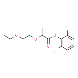 ChemSpider 2D Image | 2,6-Dichlorophenyl 2-(2-ethoxyethoxy)propanoate | C13H16Cl2O4