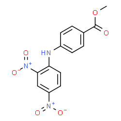 ChemSpider 2D Image | Methyl 4-[(2,4-dinitrophenyl)amino]benzoate | C14H11N3O6