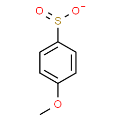 ChemSpider 2D Image | 4-Methoxybenzenesulfinate | C7H7O3S