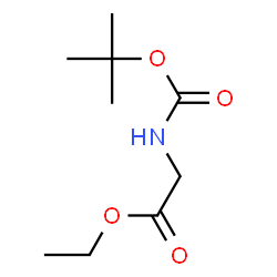 ChemSpider 2D Image | Ethyl N-(tert-butoxycarbonyl)glycinate | C9H17NO4