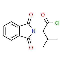 ChemSpider 2D Image | 2-(1,3-Dioxo-1,3-dihydro-2H-isoindol-2-yl)-3-methylbutanoyl chloride | C13H12ClNO3