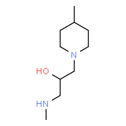 ChemSpider 2D Image | 1-(Methylamino)-3-(4-methyl-1-piperidinyl)-2-propanol | C10H22N2O