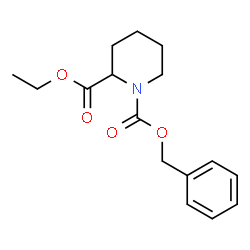 ChemSpider 2D Image | 1-Benzyl 2-ethyl 1,2-piperidinedicarboxylate | C16H21NO4