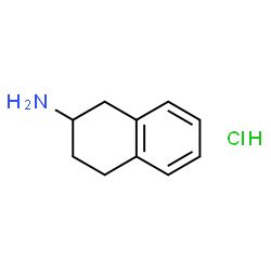 ChemSpider 2D Image | 1,2,3,4-Tetrahydro-2-naphthylamine hydrochloride | C10H14ClN