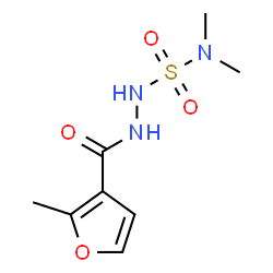ChemSpider 2D Image | N,N-Dimethyl-2-(2-methyl-3-furoyl)hydrazinesulfonamide | C8H13N3O4S