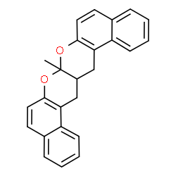 ChemSpider 2D Image | 7a-Methyl-15a,16-dihydro-7aH,15H-benzo[5,6]chromeno[2,3-b]benzo[f]chromene | C25H20O2