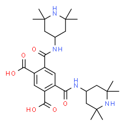 ChemSpider 2D Image | 4,6-Bis[(2,2,6,6-tetramethyl-4-piperidinyl)carbamoyl]isophthalic acid | C28H42N4O6