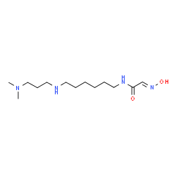 ChemSpider 2D Image | (2E)-N-(6-{[3-(Dimethylamino)propyl]amino}hexyl)-2-(hydroxyimino)acetamide | C13H28N4O2