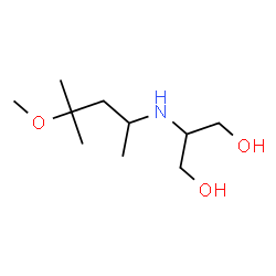 ChemSpider 2D Image | 2-[(4-Methoxy-4-methyl-2-pentanyl)amino]-1,3-propanediol | C10H23NO3