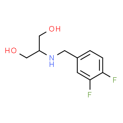 ChemSpider 2D Image | 2-[(3,4-Difluorobenzyl)amino]-1,3-propanediol | C10H13F2NO2