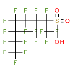 ChemSpider 2D Image | 1,1,1,2,3,3,4,4,5,5,6,6,7,7,8,8,8-Heptadecafluoro-2-octanesulfonic acid | C8HF17O3S