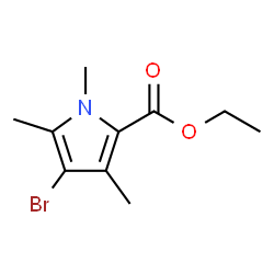 ChemSpider 2D Image | Ethyl 4-bromo-1,3,5-trimethyl-1H-pyrrole-2-carboxylate | C10H14BrNO2