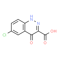 ChemSpider 2D Image | 6-Chloro-4-oxo-1,4-dihydro-3-cinnolinecarboxylic acid | C9H5ClN2O3