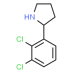 ChemSpider 2D Image | 2-(2,3-Dichlorophenyl)pyrrolidine | C10H11Cl2N