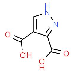 ChemSpider 2D Image | 1H-Pyrazole-3,4-dicarboxylic acid | C5H4N2O4