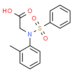 ChemSpider 2D Image | N-(2-Methylphenyl)-N-(phenylsulfonyl)glycine | C15H15NO4S