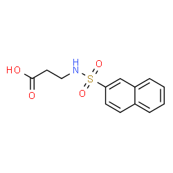 ChemSpider 2D Image | N-(2-Naphthylsulfonyl)-beta-alanine | C13H13NO4S
