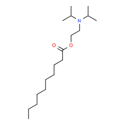 ChemSpider 2D Image | 2-(Diisopropylamino)ethyl decanoate | C18H37NO2