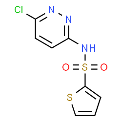 ChemSpider 2D Image | N-(6-Chloro-3-pyridazinyl)-2-thiophenesulfonamide | C8H6ClN3O2S2