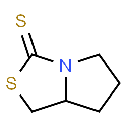 ChemSpider 2D Image | Tetrahydro-1H-pyrrolo[1,2-c][1,3]thiazole-3-thione | C6H9NS2