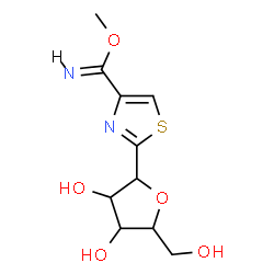 ChemSpider 2D Image | 1,4-Anhydro-1-{4-[(Z)-imino(methoxy)methyl]-1,3-thiazol-2-yl}pentitol | C10H14N2O5S