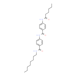 ChemSpider 2D Image | 4-(Hexanoylamino)-N-[4-(octylcarbamoyl)phenyl]benzamide | C28H39N3O3