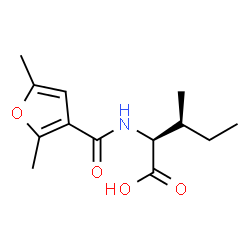 ChemSpider 2D Image | N-(2,5-Dimethyl-3-furoyl)-L-isoleucine | C13H19NO4