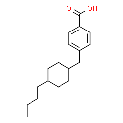 ChemSpider 2D Image | 4-[(4-Butylcyclohexyl)methyl]benzoic acid | C18H26O2