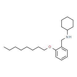 ChemSpider 2D Image | N-[2-(Octyloxy)benzyl]cyclohexanamine | C21H35NO