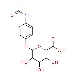 ChemSpider 2D Image | 4-Acetamidophenyl hexopyranosiduronic acid | C14H17NO8