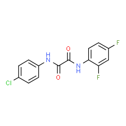 ChemSpider 2D Image | N-(4-Chlorophenyl)-N'-(2,4-difluorophenyl)ethanediamide | C14H9ClF2N2O2