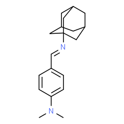 ChemSpider 2D Image | N-(4-(Dimethylamino)benzylidene)-1-adamantanamine | C19H26N2
