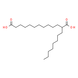 ChemSpider 2D Image | 2-Octyltridecanedioic acid | C21H40O4