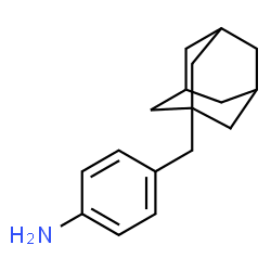 ChemSpider 2D Image | 4-(Adamantan-1-ylmethyl)aniline | C17H23N