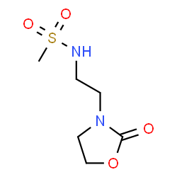 ChemSpider 2D Image | N-[2-(2-Oxo-1,3-oxazolidin-3-yl)ethyl]methanesulfonamide | C6H12N2O4S