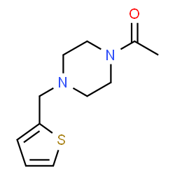 ChemSpider 2D Image | 1-[4-(2-Thienylmethyl)-1-piperazinyl]ethanone | C11H16N2OS