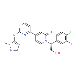 ChemSpider 2D Image | Ravoxertinib | C21H18ClFN6O2