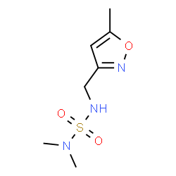 ChemSpider 2D Image | N,N-Dimethyl-N'-[(5-methyl-1,2-oxazol-3-yl)methyl]sulfuric diamide | C7H13N3O3S