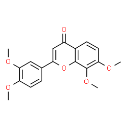 ChemSpider 2D Image | 3',4',7,8-TETRAMETHOXYFLAVONE | C19H18O6