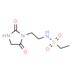 ChemSpider 2D Image | N-[2-(2,5-Dioxo-1-imidazolidinyl)ethyl]ethanesulfonamide | C7H13N3O4S