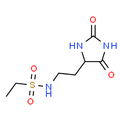 ChemSpider 2D Image | N-[2-(2,5-Dioxo-4-imidazolidinyl)ethyl]ethanesulfonamide | C7H13N3O4S