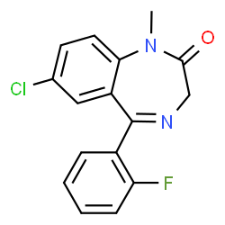 ChemSpider 2D Image | Fludiazepam | C16H12ClFN2O