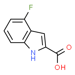 ChemSpider 2D Image | 4-Fluoro-1H-indole-2-carboxylic acid | C9H6FNO2