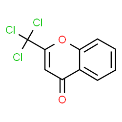 ChemSpider 2D Image | 2-(Trichloromethyl)-4H-chromen-4-one | C10H5Cl3O2