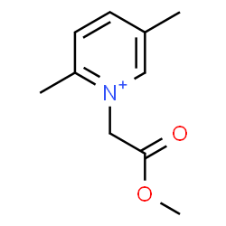 ChemSpider 2D Image | 1-(2-Methoxy-2-oxoethyl)-2,5-dimethylpyridinium | C10H14NO2