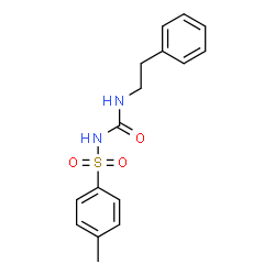 ChemSpider 2D Image | 4-Methyl-N-[(2-phenylethyl)carbamoyl]benzenesulfonamide | C16H18N2O3S