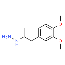 ChemSpider 2D Image | [1-(3,4-Dimethoxyphenyl)-2-propanyl]hydrazine | C11H18N2O2